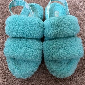 BNIB UGG Oh Fluffita Sandal in Tide Pool size 8